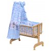 Canopy over Moses basket for baby and cradle - Scarlett Kulisek - blue