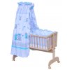 Canopy over Moses basket for baby and cradle - Scarlett Pupis - blue