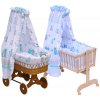 Canopy over Moses basket for baby and cradle - Scarlett Pupis - blue