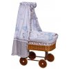 Canopy over Moses basket for baby and cradle - Scarlett Gusto - blue