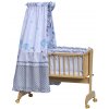 Canopy over Moses basket for baby and cradle - Scarlett Gusto - blue