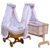 Canopy over Moses basket for baby and cradle - Scarlett Gusto - pink