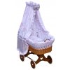Canopy over Moses basket for baby and cradle - Scarlett Gusto - pink