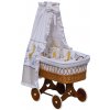 Canopy over Moses basket for baby and cradle - Scarlett Nebula - beige