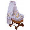 Canopy over Moses basket for baby and cradle - Scarlett Nebula - beige