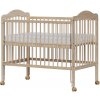 Baby cot with retractable side - Scarlett ALEK natural ECO (pine) - 120 x 60 cm