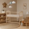 Baby cot with retractable side - Scarlett ALEK natural ECO (pine) - 120 x 60 cm
