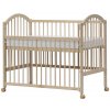 Baby cot with retractable side - Scarlett ALENKA ECO natural (pine) - 120 x 60 cm