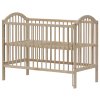 Baby cot with retractable side - Scarlett ALENKA ECO natural (pine) - 120 x 60 cm