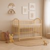 Baby cot with retractable side - Scarlett ALENKA ECO natural (pine) - 120 x 60 cm