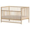 Baby cot - Scarlett DOMINIK natural ECO (pine), retractable sides - 140 x 70 cm
