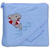 Terry towel - Scarlett dolphin with hood - blue