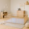 Dětská dřevěná ohrádka Scarlett DIANA - přírodní, 180 x 180 x 70 cm