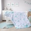 Cot bed linen 2-parts - Scarlett Lucy - 135 x 100 cm - turquoise