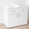 Commode with changing table Scarlett Jakub - white