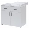Commode with changing table Scarlett Jakub - white