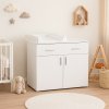 Commode with changing table Scarlett Jakub - white