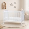 Baby cot - Scarlett MISA (beech) with pull-out partitions - white 120 x 60 cm