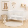 Cot with retractable side Scarlett Perta - beech - white 140 x 70 cm