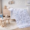 Cot bed linen 2-parts - Scarlett Little machine - 135 x 100 cm - blue