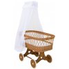 Scarlett mosquito net - for Moses basket and cradle - white
