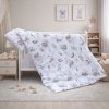 Cot bed linen 2-parts - Scarlett Parrot - 135 x 100 cm - grey
