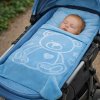 Blanket for baby i97 - blue, 110 x 140 cm