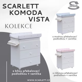 Hledáte šikovného pomocníka pro hygienu vašeho miminka? Scarlett komoda Vista je to nejlepší, co můžete najít na našem...