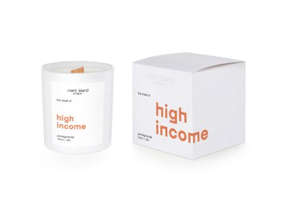 Svíčka s vůní “High income”