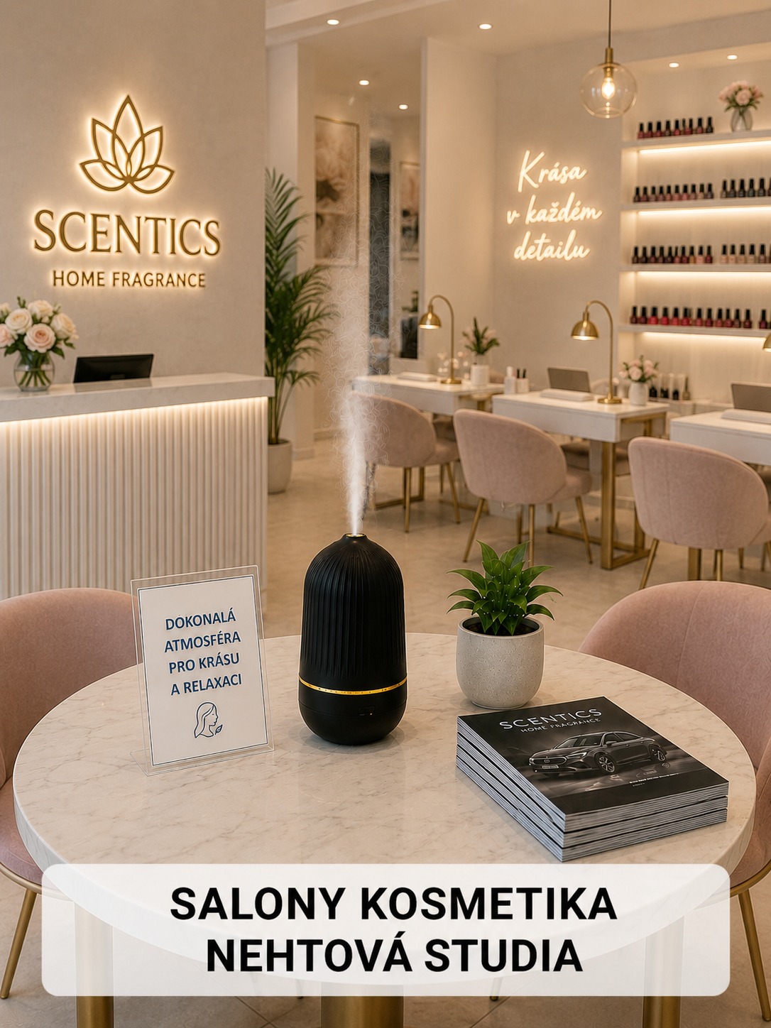 Salony kosmetika nehtová studia