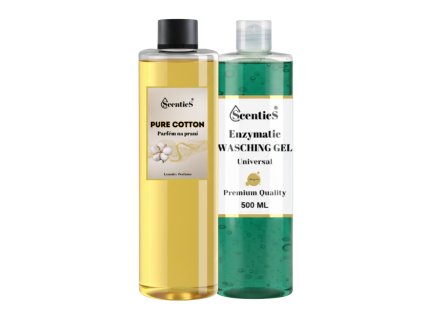 Parfém na praní PURE COTTON 500 ML + ZDARMA GEL 500 ML