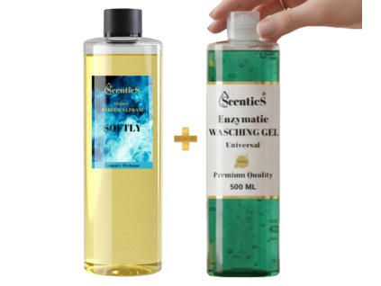 Parfém na praní SOFTLY 500 ML + ZDARMA GEL 500 ML