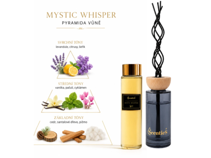 Difuzér DOLCE Tyčinkový vůně MYSTIC WHISPER 200 ml