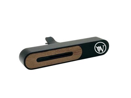 Aroma Difuzér do Auta WOODVENT Metal Black + Vůně do Auta Scentics