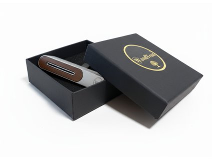 Aroma Difuzér do Auta WOODVENT Metal Silver + Vůně do Auta