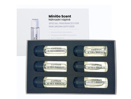 Náplně Scent MINIgo - COTTON & SEA BREEZE Scentics