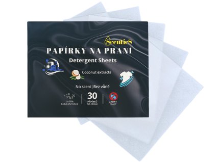 Papírky na praní Scentics 30 ks */ 60  praní