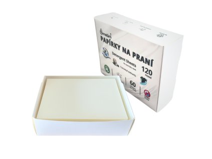Papírky na praní 60 ks/120 praní Scentics