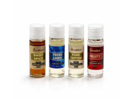 Parfémy na praní VZORKY 4 x 10 ml Scentics