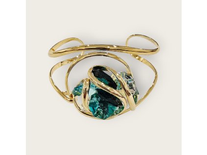 Náramek Smaragdová květina