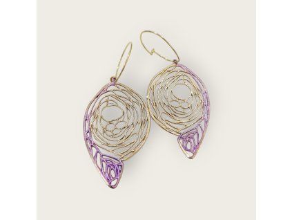 Náušnice Abstraktní peří