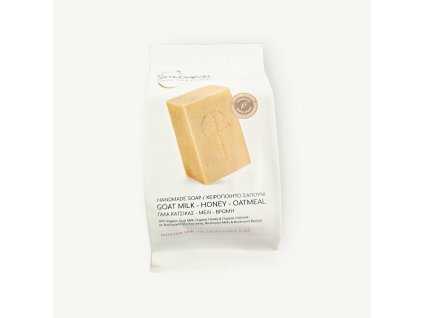 Mýdlo s kozím mlékem, medem a ovesnými vločkami