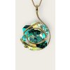 Pendant Emerald Flower Andrea Marazzini Gold Plated
