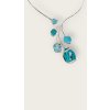 Náhrdelník blankytně modrý s krystaly Swarovski