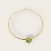 Obručový náhrdelník Green Flower small