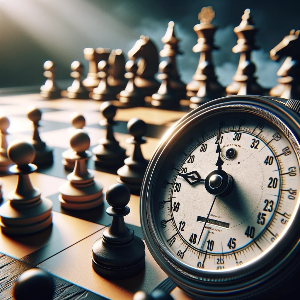 Was passiert, wenn ein Schachspieler "auf die Zeit fällt"?