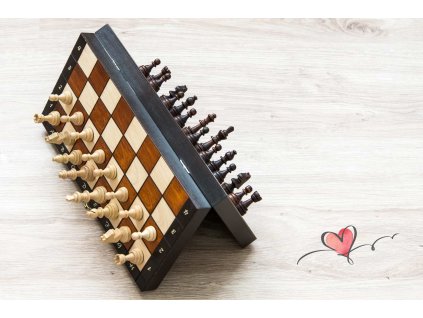 118 magnetisches holzschach classic