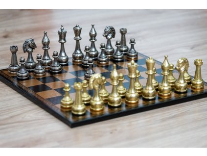 Schachset Gold Monarch