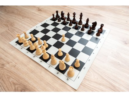 Holzschachset Staunton  schwarz klassisch