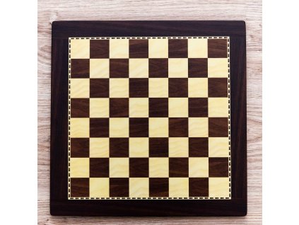 Holzschachbrett LUX braun mittel